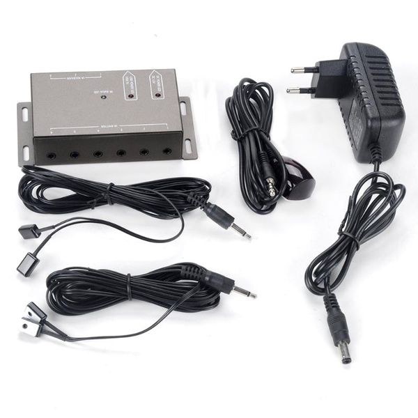 

remote controlers ir extender transponder 1 receiver 4 emitters infrared system kit eu plug /