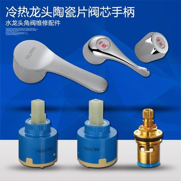 

kitchen faucets 30/40 faucet spool water mixing valve ceramic angle handle accessories copper rod plumbing small