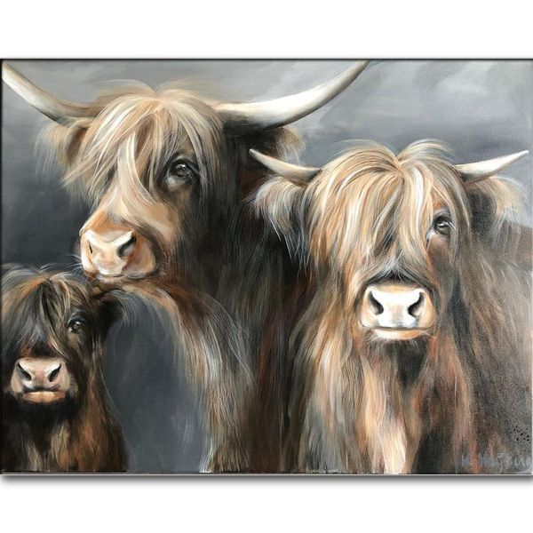 

diamond painting 5d diy highland cow full drill animal yak bull embroidery crystal sale mosaic home decoration