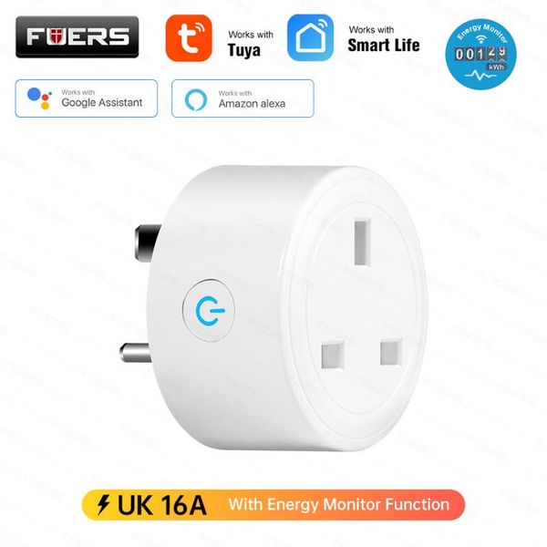 

smart home control fuers uk 16a plug wifi socket power monitor timing function tuya smartlife app works with alexa google assistant