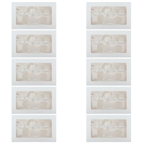 

gift wrap 10pcs baking boxes macaron cake dessert packing with clear window