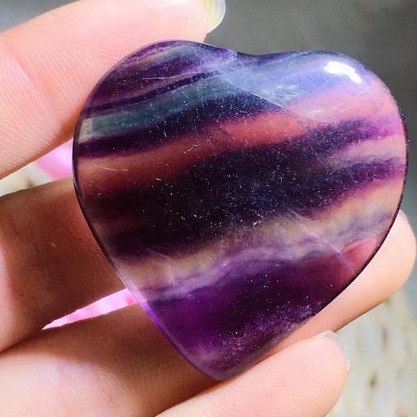 

flourite heart decorative objects & figurines
