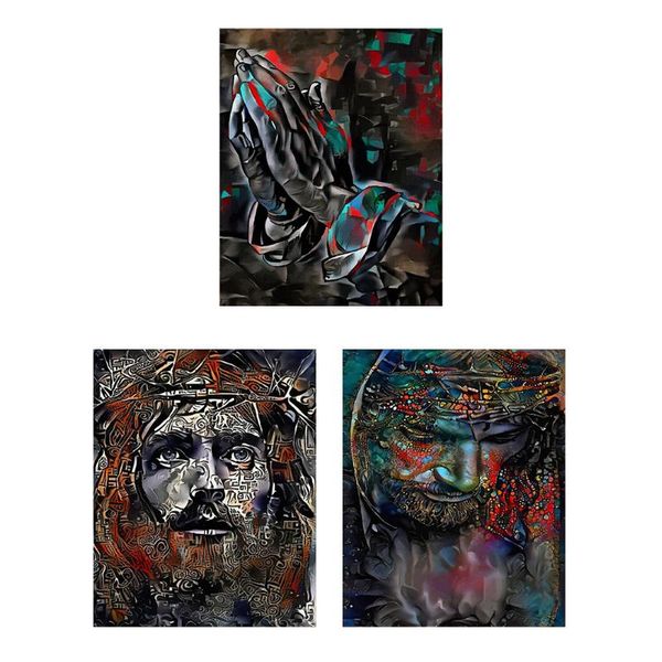 

paintings religious priest wall oil paint by number poster diy home painting artworks