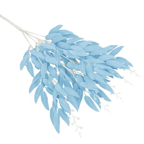

artificial plants silk fake green leaves faux foliage decor willow party for wedding bouquet home vine s5a0 decorative flowers & wreaths