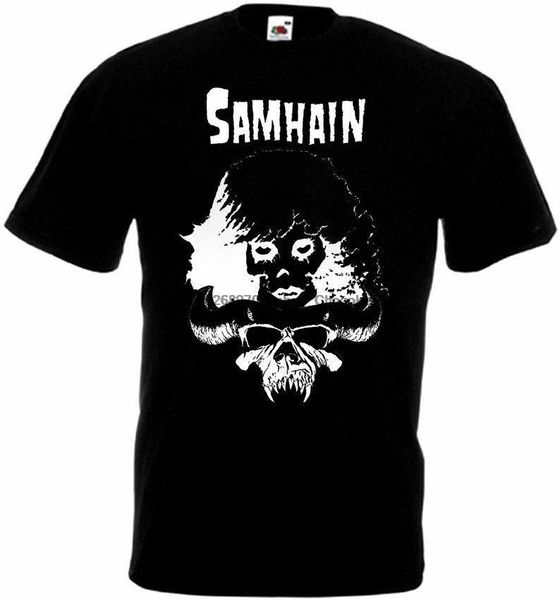 

men's t-shirts samhain v5 t shirt black poster horror punk band all sizes s-5xl, White;black