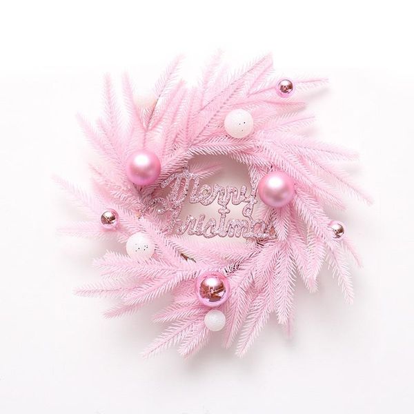 

decorative flowers & wreaths creative christmas door wreath decoration artificial pink garland for home window wall