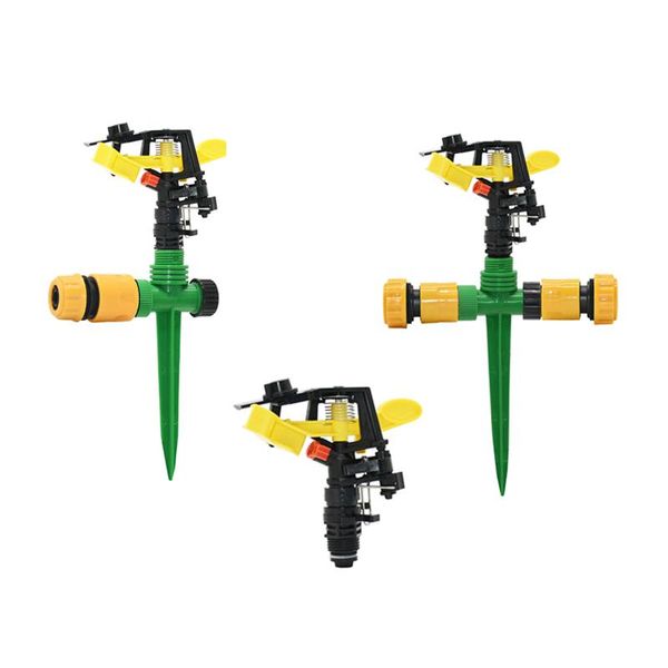 

watering equipments garden rotating nozzles with support spike rocker sprinkler adjustable angle water irrigation lawn 1pcs