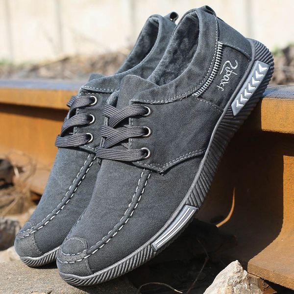

casual men sneakers for men shoes canvas male footwear spring autumn breathable large size 45 46 new 2019 erf4, Black