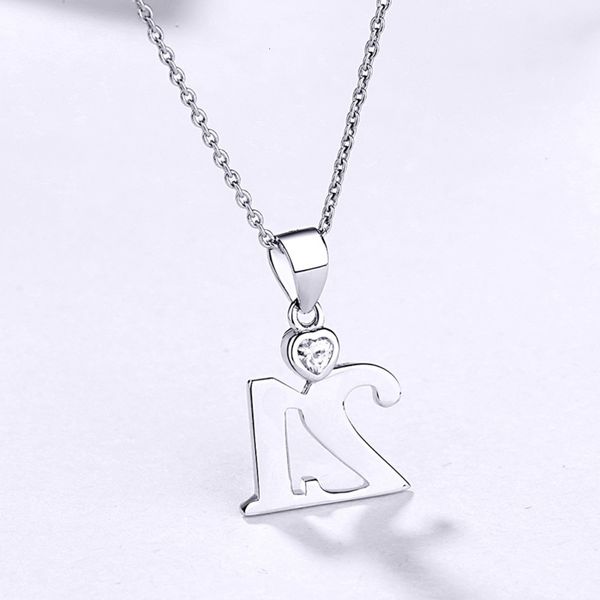 

s925 sterling silver women's pendant hip hop trend digital necklace