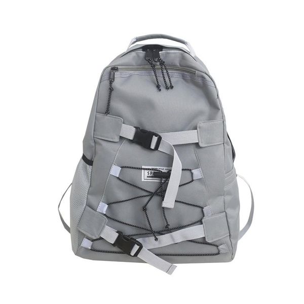 

backpack couple tide card large capacity casual personality reflective sports travel bag student shoulder bags