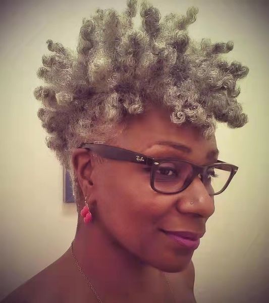 

new natural gray hairstyle glam featured ponytail short ash grey kinky puff updo er hair extension salt & pepper grays and gorgeous 100g 10i, Black