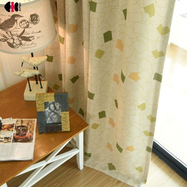 

curtain & drapes plaid printed curtains for living room rustic simple modern blackout home decor french window wp343c