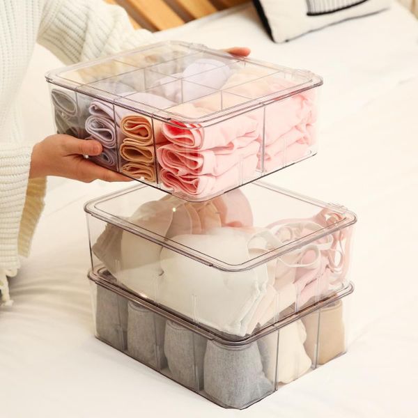 

storage drawers multi-size foldable boxes underwear closet drawer divider lidded organizer for ties socks bra