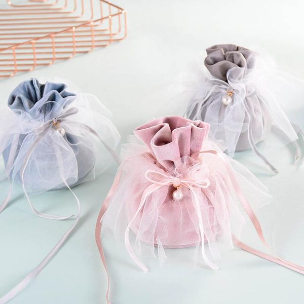

gift wrap 12*9cm jewelry bag velvet birthday party supplies wedding favors sweet candy pouch flannel baby shower accessories