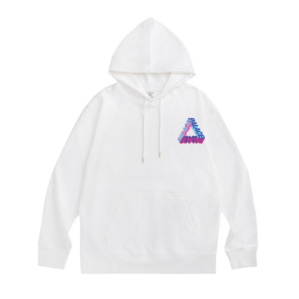 

chaopai autumn high street big triangle hip hop pullover hoodie with plush and women's jacket, Black