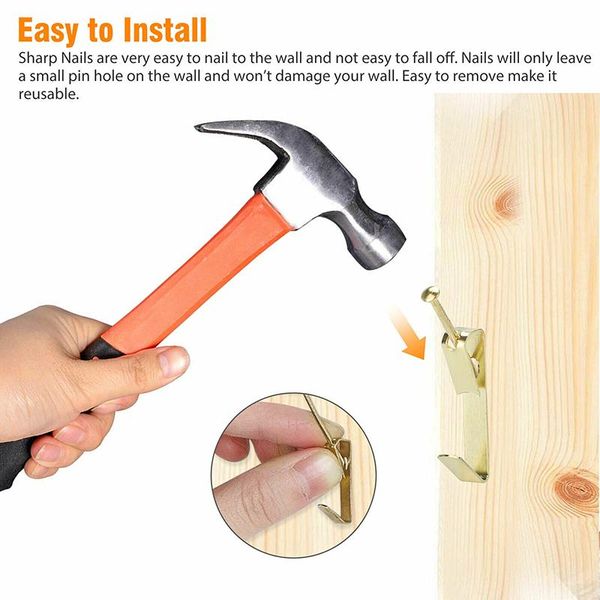 

hangers & racks picture wall painting hanging kit heavy duty po frame hook 30/50lb j99store
