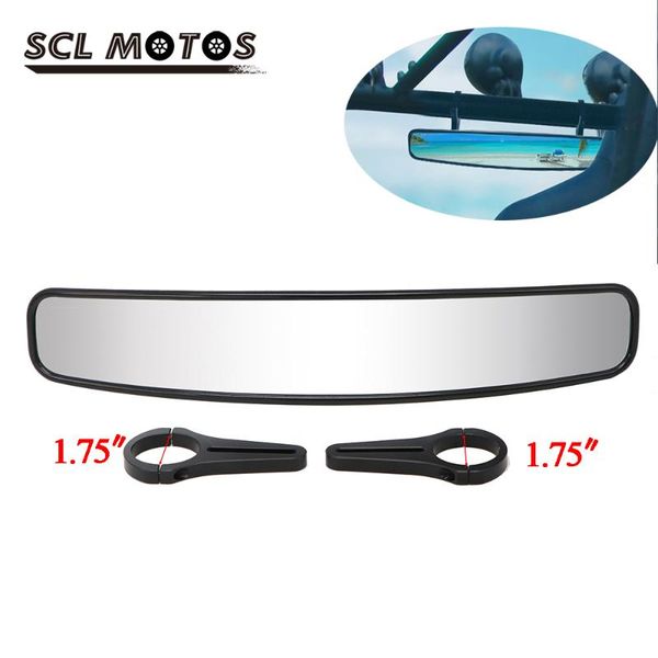 

motorcycle mirrors scl motos 1pc utv car rear view mirror with 1.75" roll bar cage rotated wide angle convex rearview atv parts
