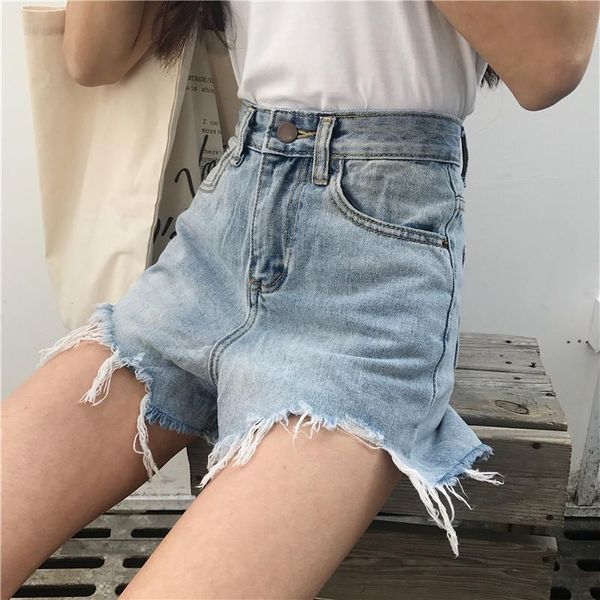 

wholesale summer selling fashion casual womens jean button fly shorts outerwear y6911, Blue