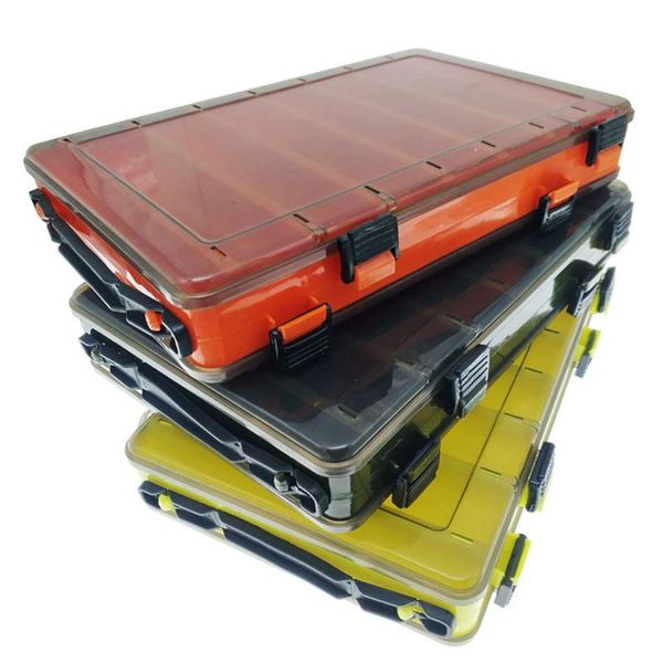 

fishing accessories ocean tackle box double sided portable organization case for artificial baits lure outdoor