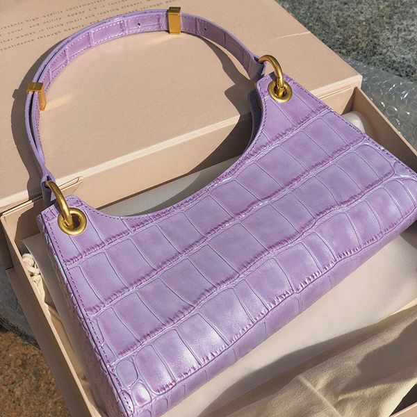 

design hand frog 2021 new xige same underarm french stick thick chain crocodile shoulder women's bag w7q5