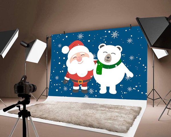 

party decoration merry christmas santa claus snowman pograph thin background backdrop po festival decorations