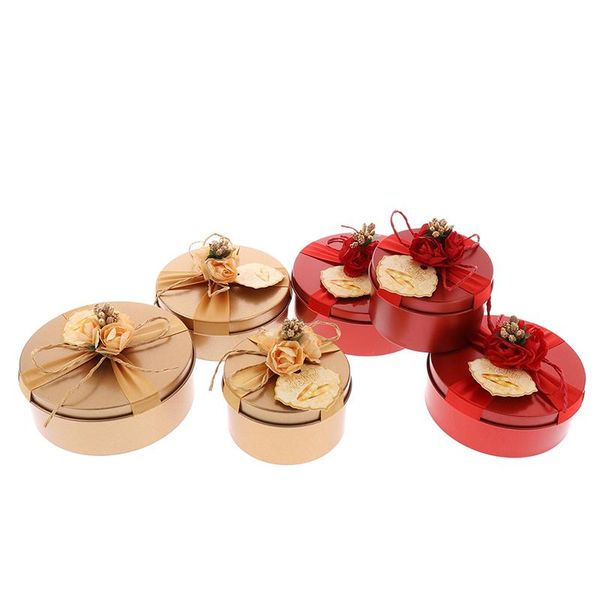 

gift wrap candy bags packaging round chocolate box wedding party favors and gifts boxes birthday decor supplies