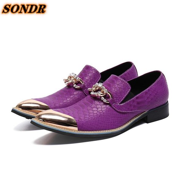 

dress shoes fashion business men formal slip on oxfords footwear leather for men38-48, Black