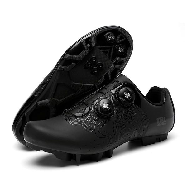 

cycling footwear 2021 winter mountain bike shoes mtb sneakers men sports road dirt racing women bicycle spd speed flat cleat, Black