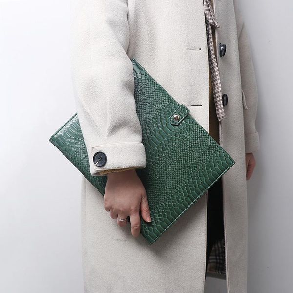 

briefcases design busin briefcase women crocodile/ostrich pattern file folder portfolio document a4 bag