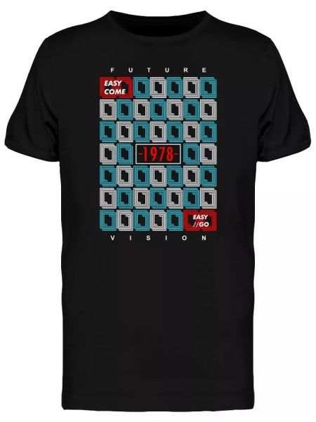 

Easy Come Easy Go Typography Men's Tee -Image by Shutterstock, White;black