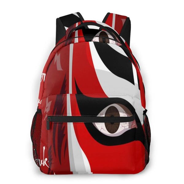 

backpack mountaineering japanese drama kabuki face shoulder bags backpacks