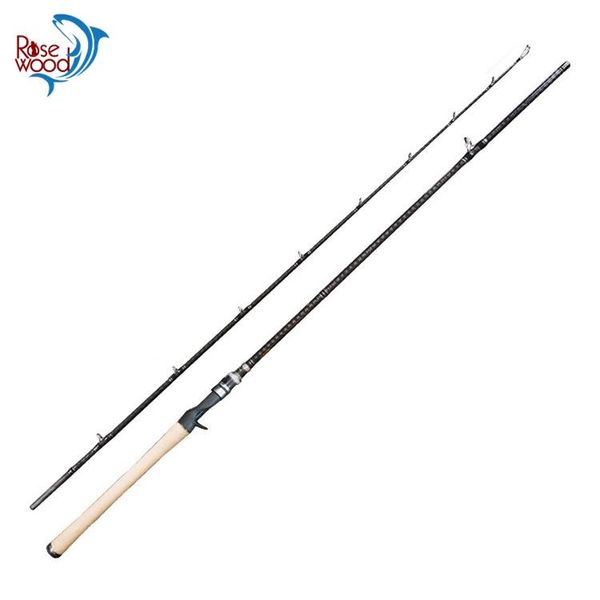 

rosewood fuji guides and reel seat 2.2m h power casting fishing rods carbon fiber tackle lure rod 2 sections boat