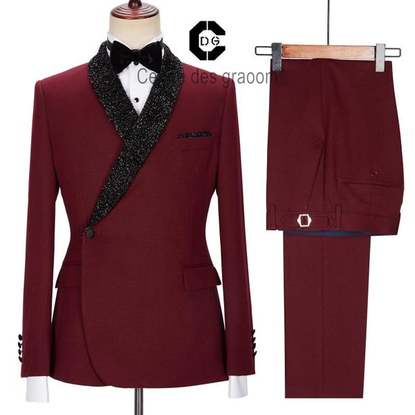 

men's suits & blazers cenne des graoom latest coat design men tailor-made tuxedo 2 pieces blazer wedding party singer groom costume hom, White;black