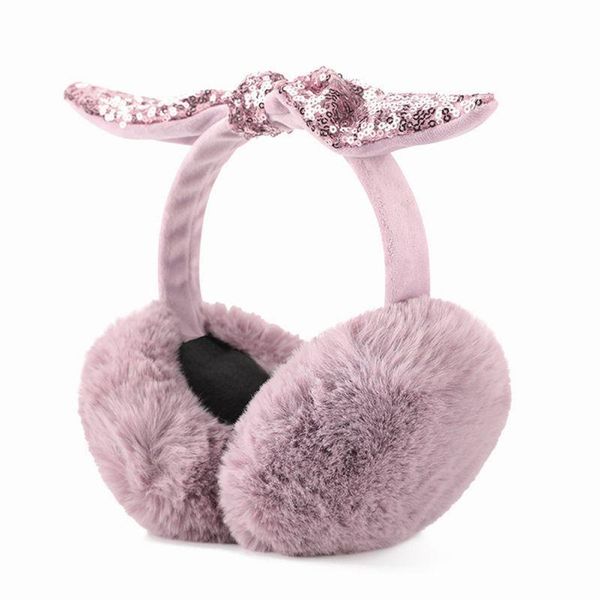 

cycling caps & masks women earmuffs fashion warm big bow-knot ear protection winter travel camping windproof detachable, Black