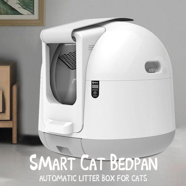 

other cat supplies petjc automatic closed litter box large self cleaning sand toilet training kit inodoro arenero gato cerrado pet product