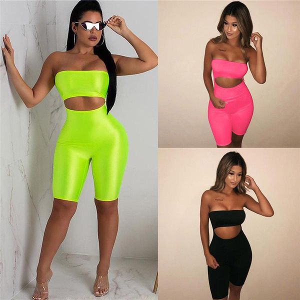 

women off shoulder strapless bodycon romper swimwear jumpsuit clubwear holes cut out fitness sports bodysuit short pants one-piece suit