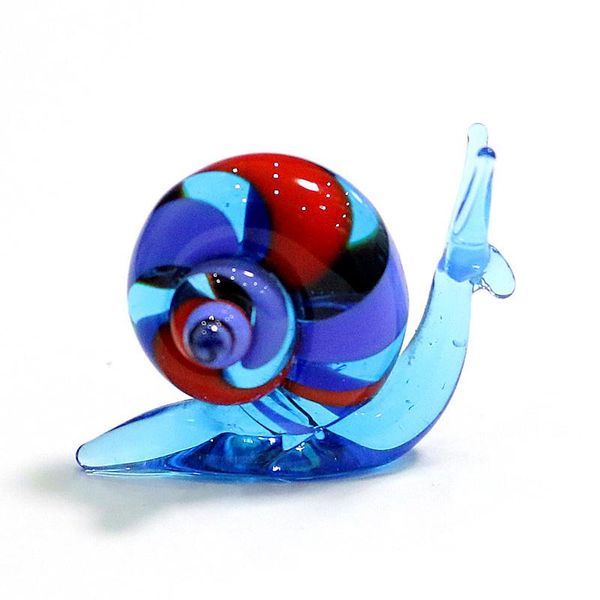

handmade murano glass snail miniature figurines ornaments cute animal art collection home decor statuette year gift for kids decorative obje