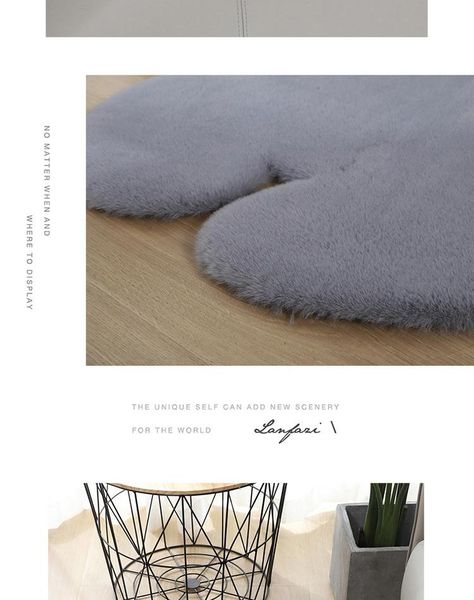 

bear rug super soft silk carpet indoor modern living room bedroom antiskid 75*105cm mat gray white brown children doormat carpets