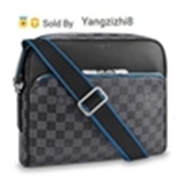 

yangzizhi8 pm n42423 dayton 2019 classic men real caviar lambskin le boy chain flap bag handbags shoulder messenger bags totes, Black;red