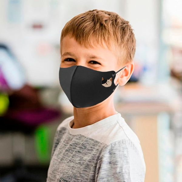 

party masks 5pc fashion child halloween cosplay mondmasker print face mask reusable dust-proof masque lavable mondkapjesÂ mascarillas