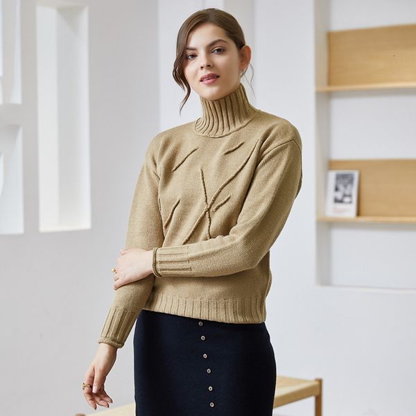 

sweaters women's knitted autumn and winter korean high-neck slim dongdaemun ladies simple sweater women, White;black