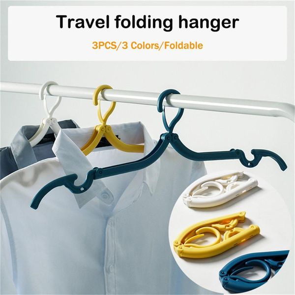 

hangers & racks 3 colour portable folding plastic clothing coat hanger travel foldable