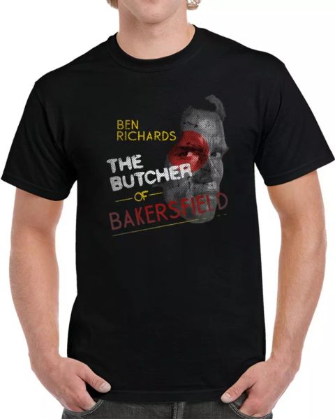 

running man arnold butcher of bakersfield king movie fan t shirt, White;black