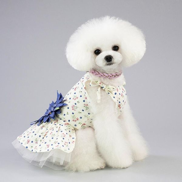 

dog apparel 2021 sale pet product flower adornment dress for dogs skirt puppy tutu cute sunflower daisy clothing