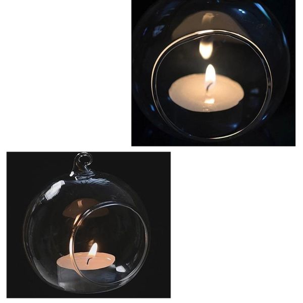 

beautiful crystal glass candle holders hanging stand vases decorative home 10cm /12cm