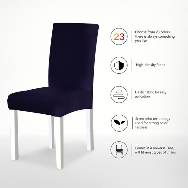 

solid color spandex fabric chair cover stretch kitchen restaurant wedding banquet host universal size covers