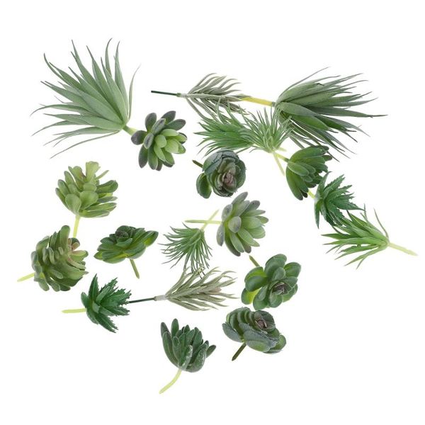 

decorative flowers & wreaths 20pcs imitated succulent plants vivid fake potted plant ornament (random style)