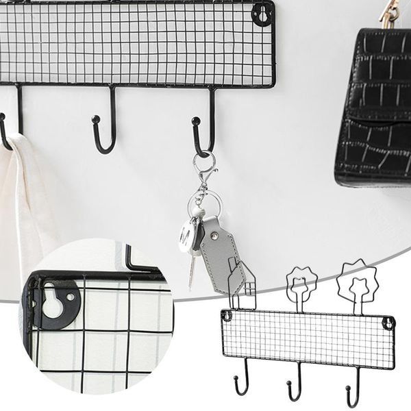 

hooks & rails 32x23cm wrought iron decoration household keychain kitchen wall hook ornaments home organization and storage ganchos para colg