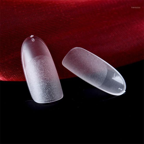 

gel frosted false nail tips rough matte inside fashion abs finger tips1, Red;gold