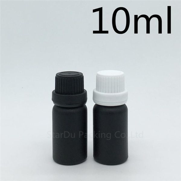 

storage bottles & jars 240pcs 10ml black frosted glass bottle 10cc vials essential oil with tamper evident cap perfume